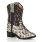 Lil Durango Baby Snake Print Cowboy Boots, Boy's, Size: 9.5t, Grey