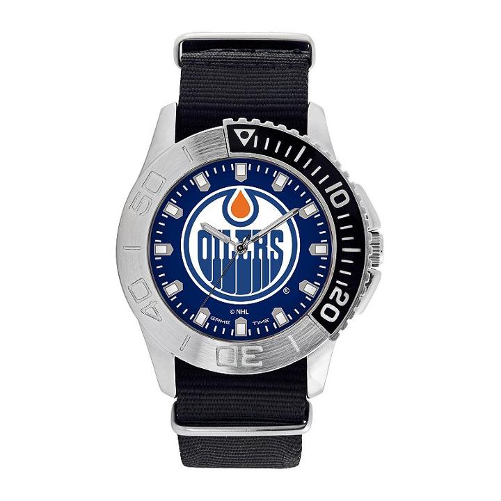 Game Time, Men's Edmonton Oilers Starter Watch, Black