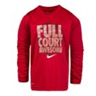 Boys 4-7 Nike Full Court Awesome Long Sleeve Graphic Tee, Size: 7, Brt Red