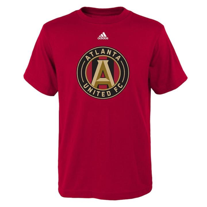 Boy's 8-20 Adidas Atlanta United Fc Logo Tee, Size: M 10-12, Red