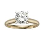 Round-cut Igl Certified Diamond Solitaire Engagement Ring In 14k Gold (1 1/2 Ct. T.w.), Women's, Size: 8, White