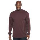 Big & Tall Croft & Barrow&reg; Easy-care Mockneck, Men's, Size: L Tall, Brown
