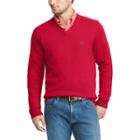 Men's Chaps Classic-fit V-neck Sweater, Size: Medium, Red