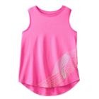 Girls 7-16 & Plus Size So&reg; Contrast Binding Graphic Tank Top, Girl's, Size: 18 1/2, Dark Pink