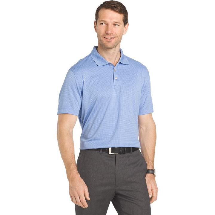 Big & Tall Van Heusen Regular-fit Performance Polo, Men's, Size: Xxl Tall, Blue (navy)