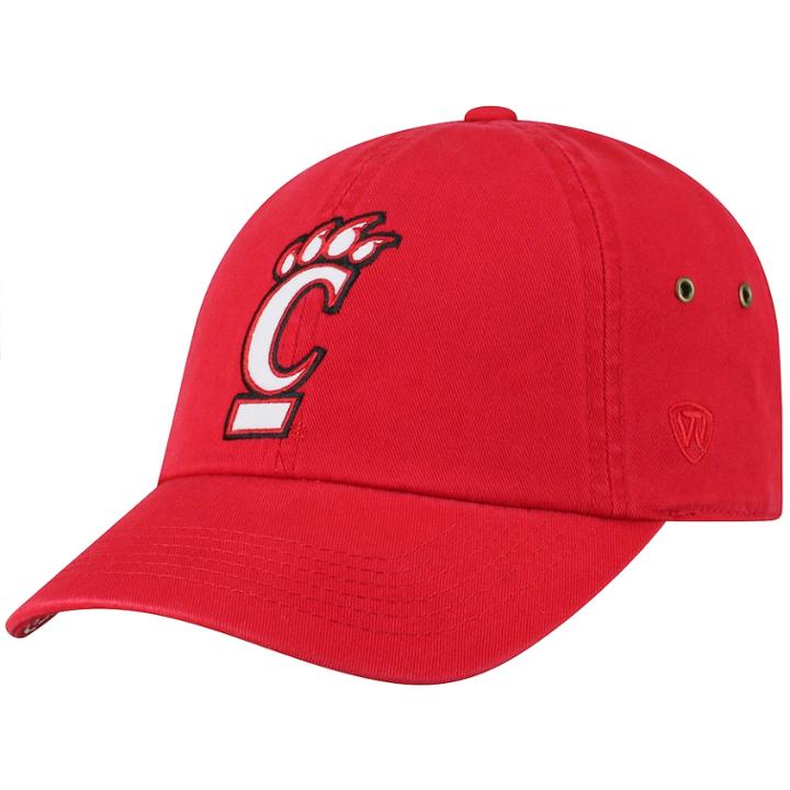 Adult Top Of The World Cincinnati Bearcats Reminant Cap, Men's, Med Red