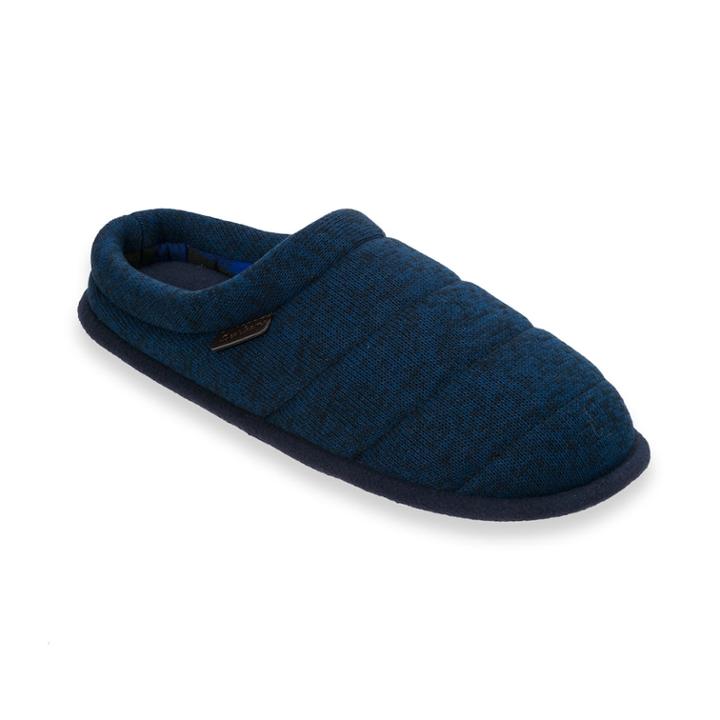 Men's Dearfoams Quilted Clog Slippers, Size: Small, Navy Blazer