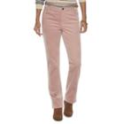 Women's Chaps Corduroy Straight-leg Pants, Size: 14 Short, Pink
