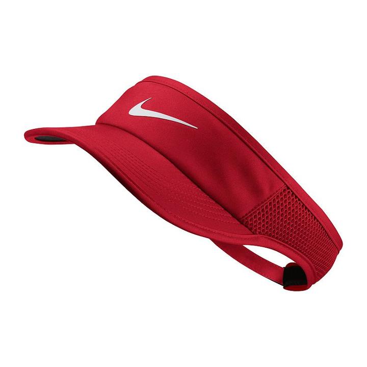 Women's Nike Featherlight Aerobill Dri-fit Tennis Visor, Dark Pink