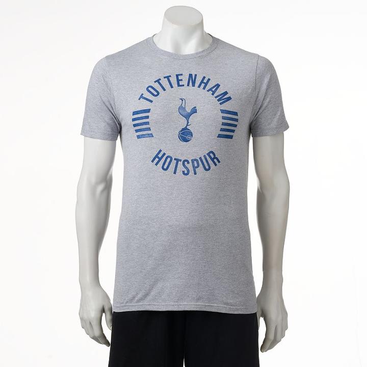 Men's Tottenham Hotspur Fc Logo Tee, Size: Large, Grey