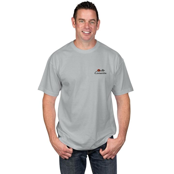 Big & Tall Newport Blue Corvette Graphic Tee, Men's, Size: Xxl Tall, Silver