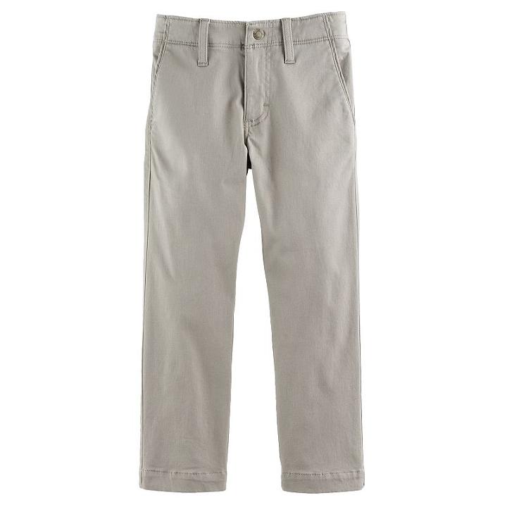 Boys 4-7x Lee Xtreme Slim Fit Chino Pants, Size: 6 Slim, Lt Beige