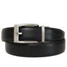 Men's Apt. 9&reg; Feather-edge Leather Belt, Size: Small, Black