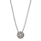 Simply Vera Vera Wang Nickel Free Simulated Hematite Cluster Pendant Necklace, Women's, Black