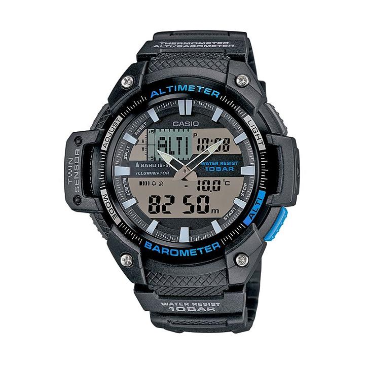 Casio Men's Twin Sensor Analog & Digital Watch, Black
