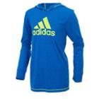 Toddler Boy Adidas Hooded Graphic Pullover, Size: 4t, Brt Blue