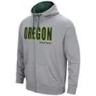 Men's Campus Heritage Oregon Ducks Full-zip Hoodie, Size: Large, Grey (charcoal)