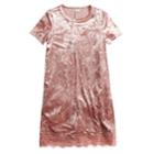 Girls 7-16 Fire Marble Shirt Dress, Size: Large, Light Pink
