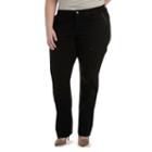 Plus Size Lee Zuma Cargo Twill Straight-leg Pants, Women's, Size: 18 - Regular, Black
