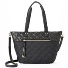 Utiliti Quilted Double Handle Tote, Women's, Black