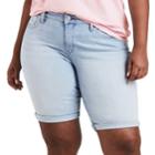 Plus Size Levi's&reg; Perfectly Shaping Jean Bermuda Shorts, Women's, Size: 18 W, Med Blue