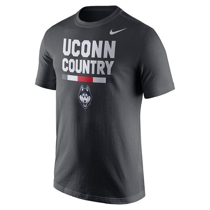 Men's Nike Uconn Huskies Local Verbiage Tee, Size: Large, Grey