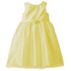 Girls 4-6x Marmellatta Classics Shantung Rosette Ballerina Dress, Girl's, Size: 6x, Med Yellow