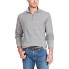 Big & Tall Chaps Regular-fit Reversible Quarter-zip Mockneck Pullover, Men's, Size: 3xb, Grey