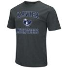 Men's Campus Heritage Xavier Musketeers Charcoal Tee, Size: Small, Xav Black