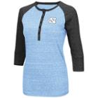 Women's Campus Heritage North Carolina Tar Heels 3/4-sleeve Henley Tee, Size: Medium, Dark Blue