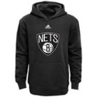 Boys 8-20 Adidas Brooklyn Nets Prime Pullover Fleece Hoodie, Boy's, Size: Medium, Black