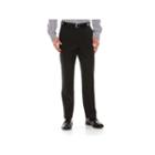 Men's Chaps Performance Classic-fit Wool-blend Comfort Stretch Flat-front Suit Pants, Size: 33x30, Black