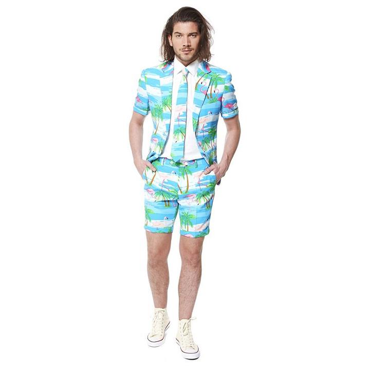 Men's Opposuits Slim-fit Flaminguy Suit & Tie Set, Size: 40 - Regular, Ovrfl Oth