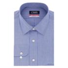 Big & Tall Chaps Essentials Regular-fit Microcheck Wrinkle-free Stretch Collar Dress Shirt, Men's, Size: 17 36/7t, Med Blue
