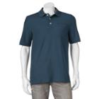 Men's Croft & Barrow&reg; Performance Pocket Pique Polo, Size: Medium, Dark Blue
