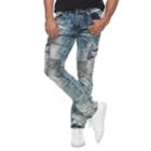 Men's Rawx Slim-fit Moto Stretch Cargo Jeans, Size: 34, Blue