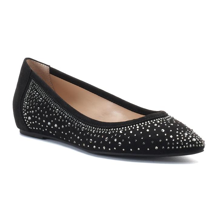 Jennifer Lopez Sycamore Women's Embellished Flats, Size: 6, Black