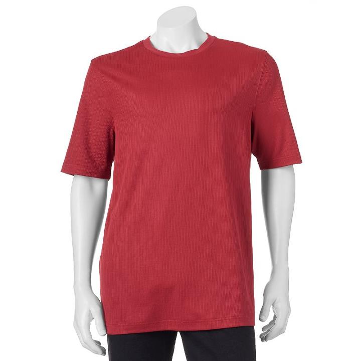 Big & Tall Croft & Barrow&reg; Classic-fit Easy-care Crewneck Tee, Men's, Size: Xl Tall, Med Red
