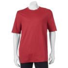 Big & Tall Croft & Barrow&reg; Classic-fit Easy-care Crewneck Tee, Men's, Size: Xl Tall, Med Red