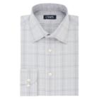 Men's Chaps Slim-fit No-iron Stretch-collar Dress Shirt, Size: 18 36/37, Grey