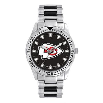 Men's Game Time Kansas City Chiefs Heavy Hitter Watch, Silver