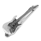 Guitar Tie Clip, Men's, Silver