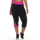 Plus Size Fila Sport&reg; Core Capri Pant, Women's, Size: 3xl, Black