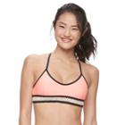 Mix And Match Crochet-trim Bikini Top, Size: Xs, Med Orange