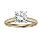 Round-cut Igl Certified Diamond Solitaire Engagement Ring In 14k Gold (1 1/2 Ct. T.w.), Women's, Size: 10, White