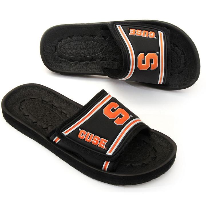 Adult Syracuse Orange Slide Sandals, Size: Small, Black