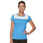 Women's Fila Sport&reg; Perforated Short Sleeve Tee, Size: Xl, Blue (navy)