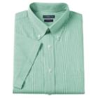 Men's Croft & Barrow&reg; Fitted Button-down Collar Dress Shirt, Size: S 14.5 -15, Med Green
