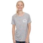 Juniors' Mighty Fine Planets Crew Tee, Teens, Size: Medium, Grey Other