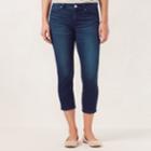 Women's Lc Lauren Conrad Capri Skinny Jeans, Size: 6, Dark Blue